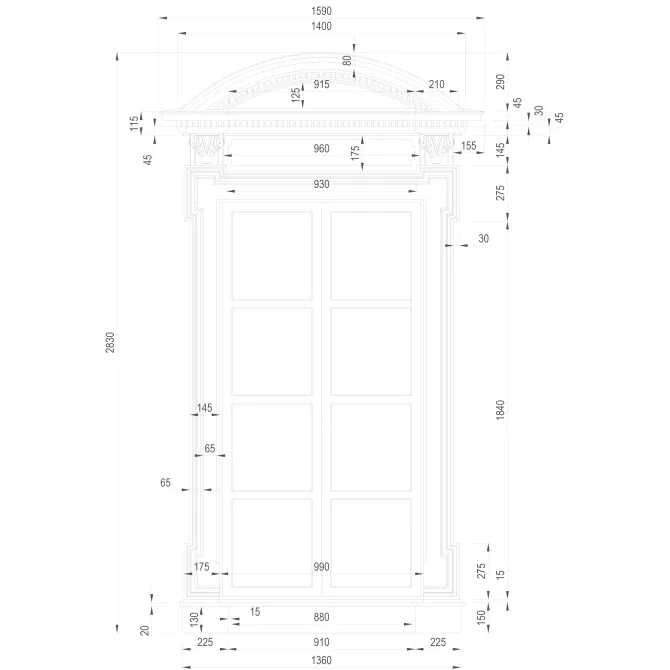картинка Оконный наличник FWT5057F22